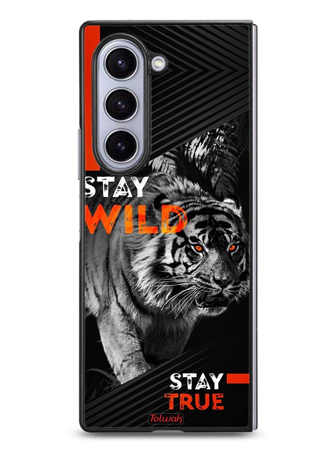 Tolwak Samsung Galaxy Z Fold6 Protective Case Cover Stay Wild Stay True  - Image 1