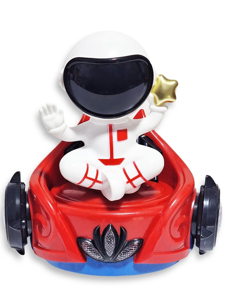 wonderful musical toy for children, a dancing Toy with cartoon characters on a luminous moving wheel board, a new Ramadan lantern toy for children, model NO.5388-2, multi-colored - Image 1