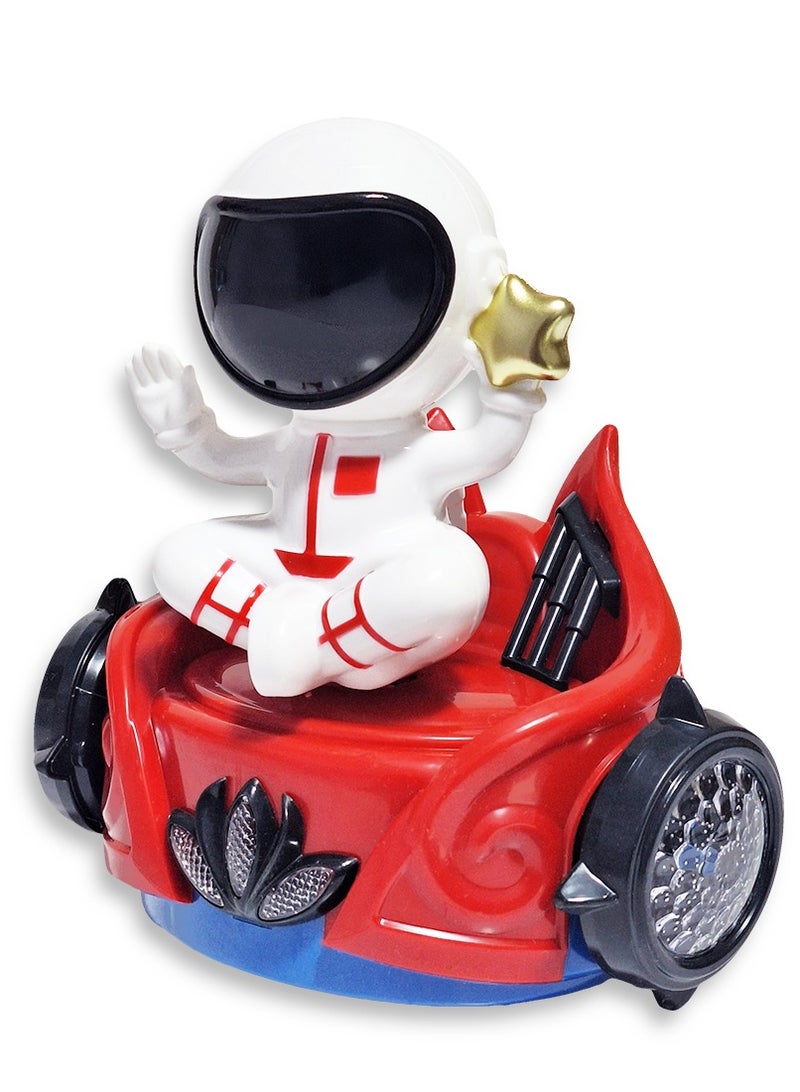 wonderful musical toy for children, a dancing Toy with cartoon characters on a luminous moving wheel board, a new Ramadan lantern toy for children, model NO.5388-2, multi-colored - Image 2