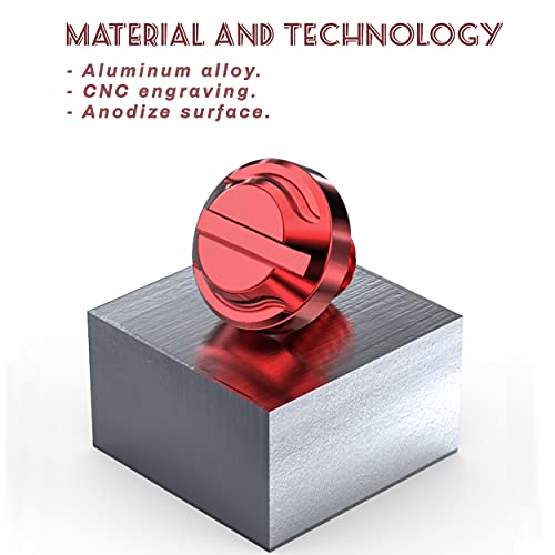 AVERZELLA 4pcs Motorcycle Red Mirror Hole Plugs 2 Regular+2 Reverse M8x1.25 (Red, M8>2 regular + 2 reverse) - Image 4