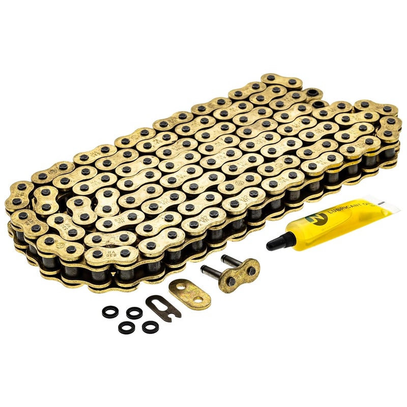 NICHE Gold 530 X-Ring Chain 122 Links with Connecting Master Link - Image 1