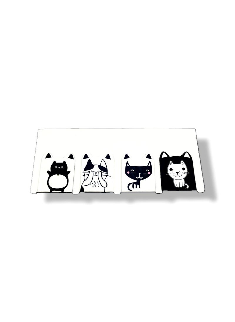 Generic - Bookmarks: Bookmarks for reading, a set of book reading bookmarks, book coding bookmarks, 4 book bookmarks in the shape of cute cats, reusable tab marker, book reading indicator, book reference mark, bookmarks, 4 magnetic book bookmarks, book reading reference marks, reading stop marks, magnetic book marker, book reference symbol, reading tabs, a tool to easily return to the reading position, reading stop mark, bookmark to facilitate reading, bookmark for reading, reference mark when reading books, bookmark for reading books, reusable tab marker, book coding bookmarks, magnetic book reading indicator, cat-shaped book bookmark. - Image 1