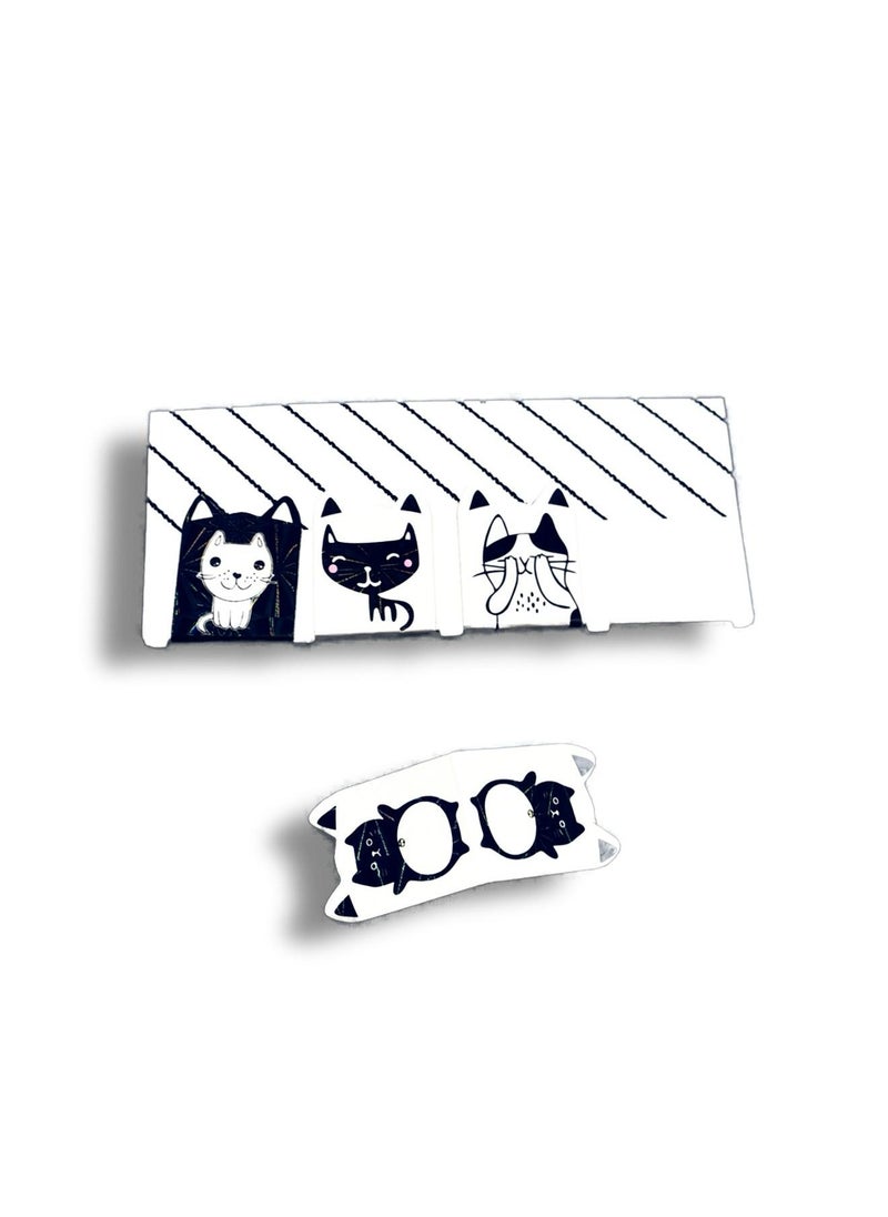 Generic - Bookmarks: Bookmarks for reading, a set of book reading bookmarks, book coding bookmarks, 4 book bookmarks in the shape of cute cats, reusable tab marker, book reading indicator, book reference mark, bookmarks, 4 magnetic book bookmarks, book reading reference marks, reading stop marks, magnetic book marker, book reference symbol, reading tabs, a tool to easily return to the reading position, reading stop mark, bookmark to facilitate reading, bookmark for reading, reference mark when reading books, bookmark for reading books, reusable tab marker, book coding bookmarks, magnetic book reading indicator, cat-shaped book bookmark. - Image 1