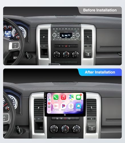 AINAVI 10 inch (4G+64G) Touchscreen Car Stereo for Dodge Ram 1500 2500 3500 (2009-2012) Radio Replacement Kit Upgrade with Wireless CarPlay Android Auto 5G WiFi BT GPS Navigation - Image 2