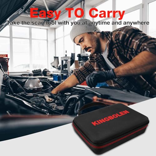 kingbolen حقيبة تخزين واقية KINGBOLEN لجهاز فحص OBD2 Launch CRP123/CRP123 Plus/Creader VII+/CR529/CR3008 Plus (حقيبة فقط) - Image 4
