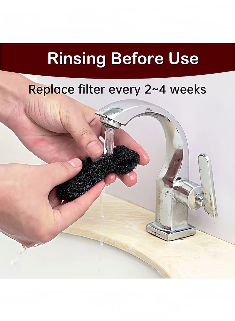 Peachjoy Sponge Filter for Cat Fountain Replacement Pet Water Fountain Sponge Foam Filter Dog Water Dispenser Filter Accessories for Pet Dog Cat Rabbit Drinking Fountain (8 Pieces) - Image 3