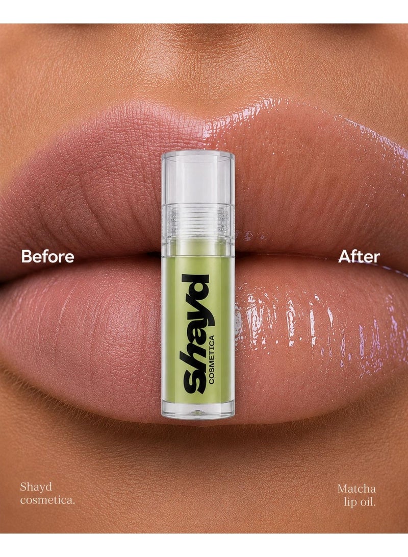 Shayd Cosmetica Hydrarepair Lip Oil - Matcha Mood - Clear - Image 2