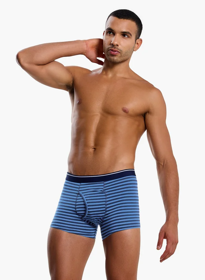 Splash FAV Men Printed Cotton Hipster Trunks - Pack of 3