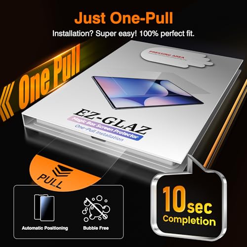EZ-GLAZ-2 Pack for Samsung Galaxy Tab A11 Plus (A11+) 2025 / Tab A9 Plus (A9+) 2023 11-inch Screen Protector, 9H+ Tempered Glass with Installation Box, Apple Pencil Compatible, HD Clarity, Bubble Free - Image 2