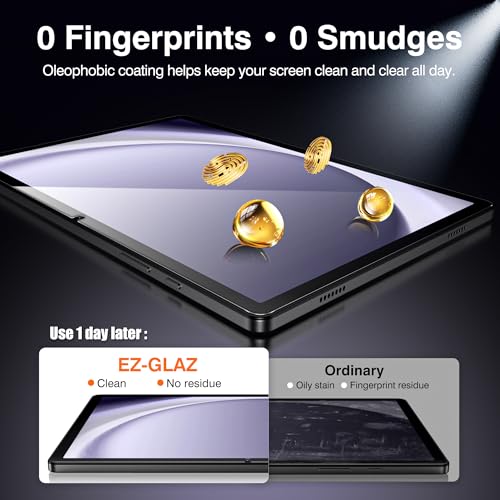 EZ-GLAZ-2 Pack for Samsung Galaxy Tab A11 Plus (A11+) 2025 / Tab A9 Plus (A9+) 2023 11-inch Screen Protector, 9H+ Tempered Glass with Installation Box, Apple Pencil Compatible, HD Clarity, Bubble Free - Image 4