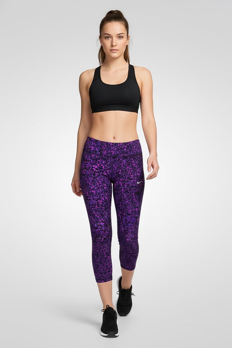Nike Women Sportswear Fit Running Capri Tights, Multicolor - Image 1