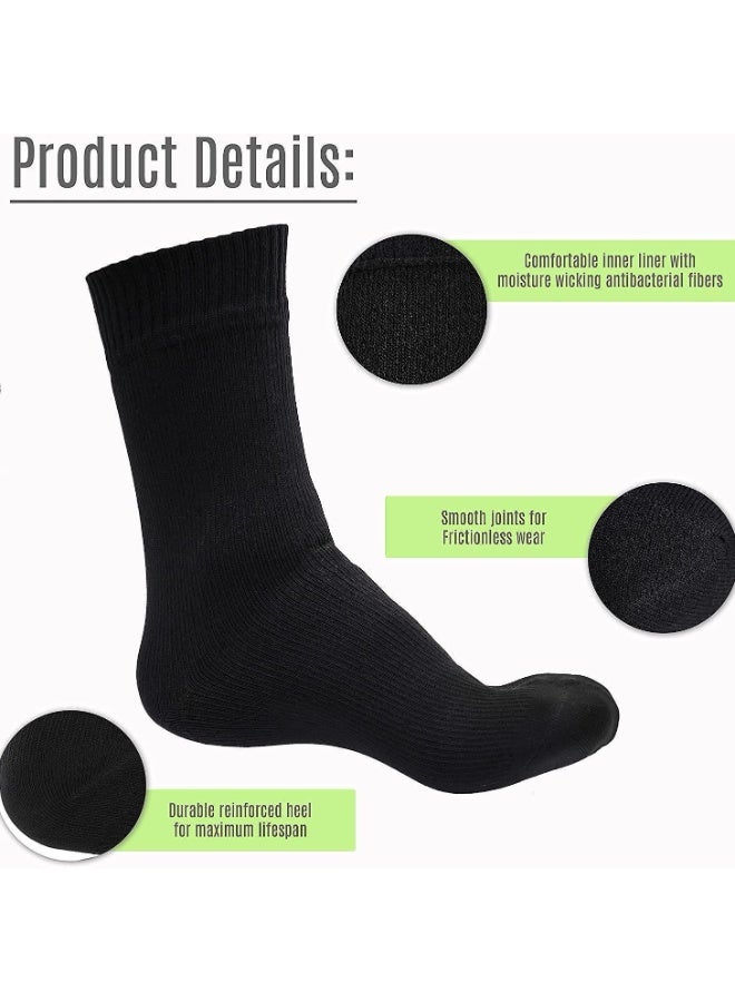 Waterproof Socks For Hiking And Outdoor Adventures. Waterproof And Breathable Ski Socks.(Black) - Image 4