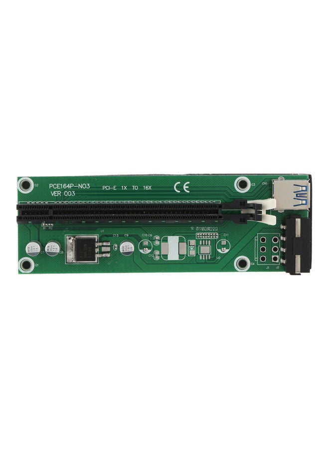 NIBEMINENT PCI-E 1X To 16X Riser Card Green/Black/Silver - Image 5