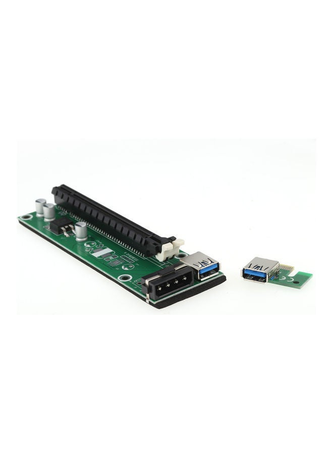NIBEMINENT PCI-E 1X To 16X Riser Card Green/Black/Silver - Image 3