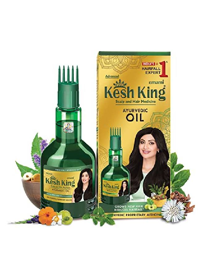Kesh King زيت الشعر وفروة الرأس الطبي، 100 مل (زيت الشعر، 100 مل) - Image 2