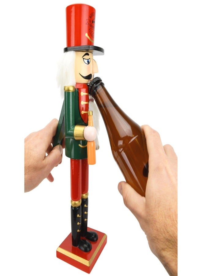Tree Buddees Beercracker Bottle Opener Nutcracker 15" Tall Functional Bottle Opening & Festive Holiday Décor Bottlecracker - Funny Gift for Men, Beer Lovers & Holiday Parties - Image 4