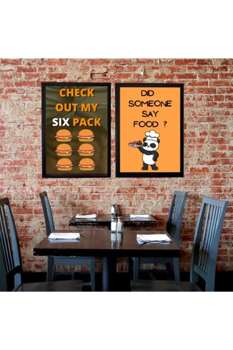 Relanta Set of 5 Framed Food-Themed Wall Posters - Image 3