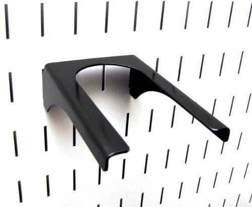 Wall Control 2in Handle Bracket Slotted Metal Pegboard Hook Pegboard and Slotted Tool Board - Black - Image 1