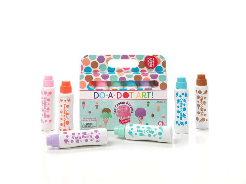 Do.A.Dot Art! Ice Cream Scented Washable Dot Markers for Kids and Toddlers Set of 6 Pack by Do A Dot Art, The Original Dot Marker, Made in the USA - Image 2