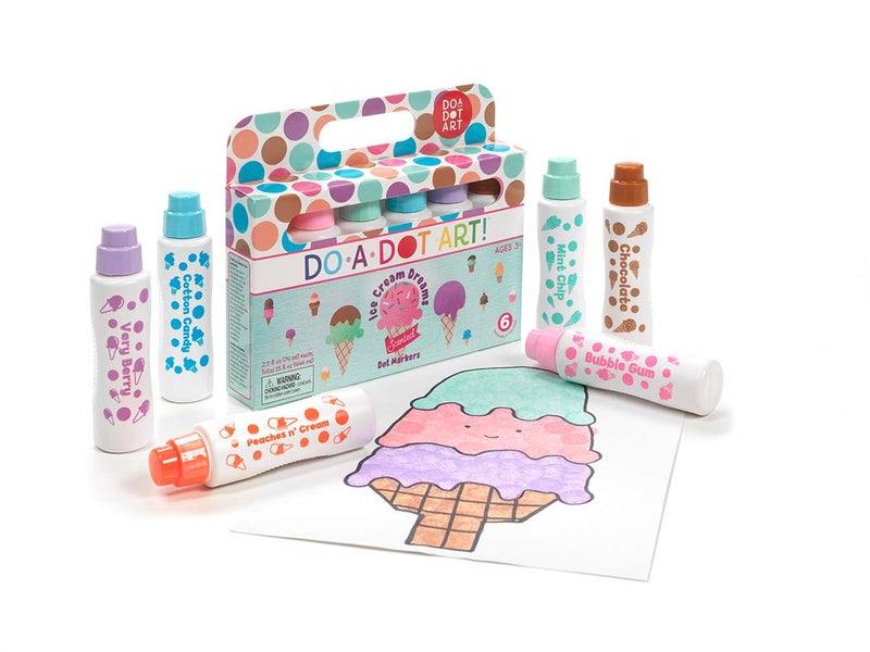 Do.A.Dot Art! Ice Cream Scented Washable Dot Markers for Kids and Toddlers Set of 6 Pack by Do A Dot Art, The Original Dot Marker, Made in the USA - Image 3