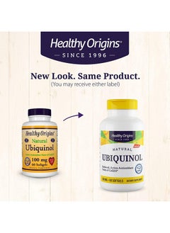 Healthy Origins Ubiquinol 100 Mg (Kaneka Qh Non Gmo Gluten Free Heart Support Energy Support) 60 Softgels  - Image 5
