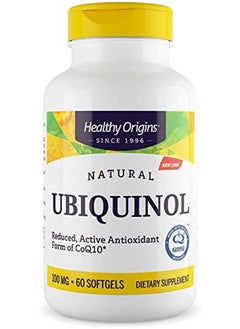 Healthy Origins Ubiquinol 100 Mg (Kaneka Qh Non Gmo Gluten Free Heart Support Energy Support) 60 Softgels  - Image 1