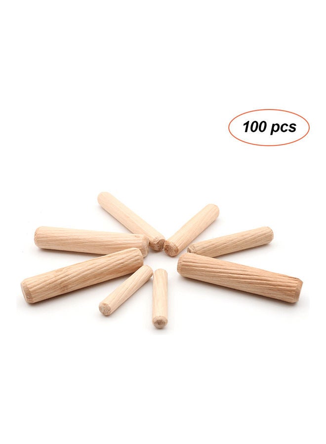 NIBEMINENT 100-Piece Dowel Pin Beige - Image 1