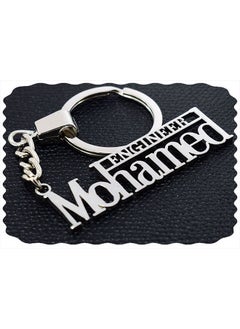 immatgar immatgar stainless steel Durable car keychain keyring gift for women and men with Name of (Engineer Mohamed) 