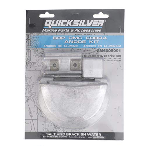 Quicksilver 8M6008001 Aluminum Anode Kit for BRP/OMC Cobra Stern Drives - Image 4