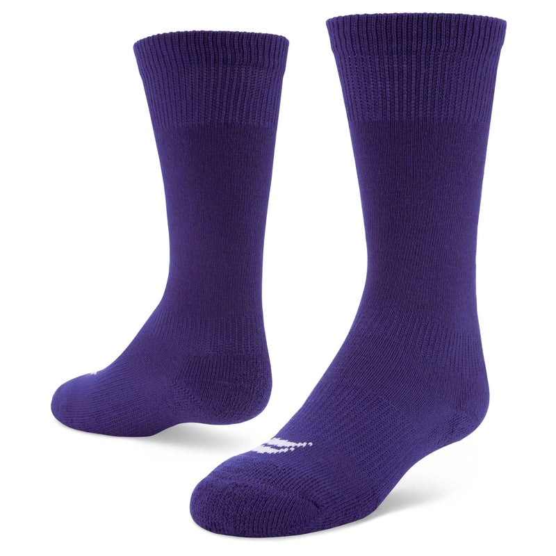 Sof Sole Baseball/Softball Over-the-Calf Team Athletic Performance Socks (2 Pair), X-Small, Purple - Image 1