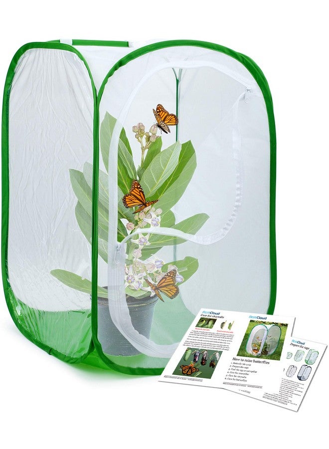 RESTCLOUD RESTCLOUD Professional Butterfly Habitat Insect Cage Caterpillar Enclosure Pop-up Polyester Bottom for Easier Clean  - Image 1