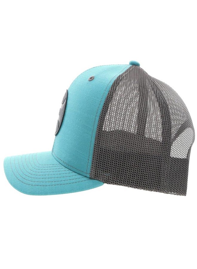 HOOEY Men's Blush Adjustable Snapback Hat (US, Alpha, One Size, Teal/Grey) - Image 3