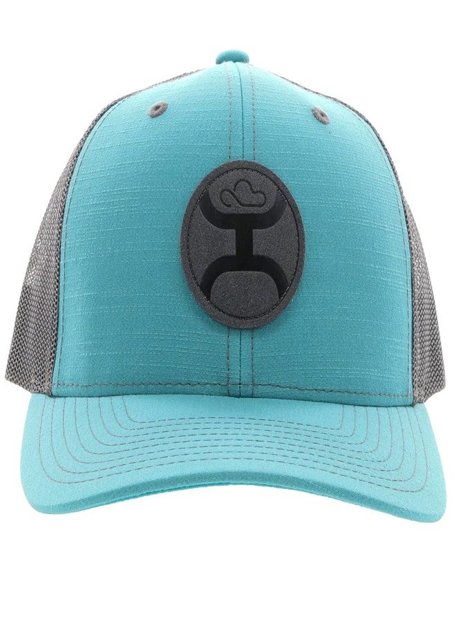 HOOEY Men's Blush Adjustable Snapback Hat (US, Alpha, One Size, Teal/Grey) - Image 4
