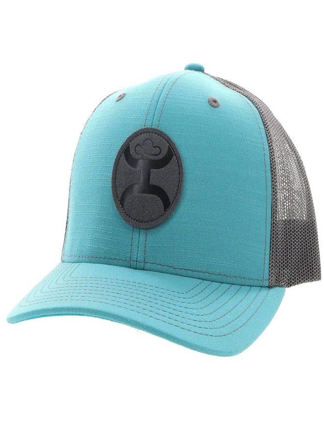 HOOEY Men's Blush Adjustable Snapback Hat (US, Alpha, One Size, Teal/Grey) - Image 1