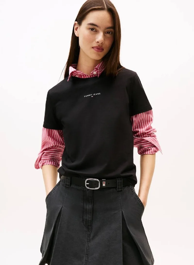 Linear Logo Crew Neck T-Shirt