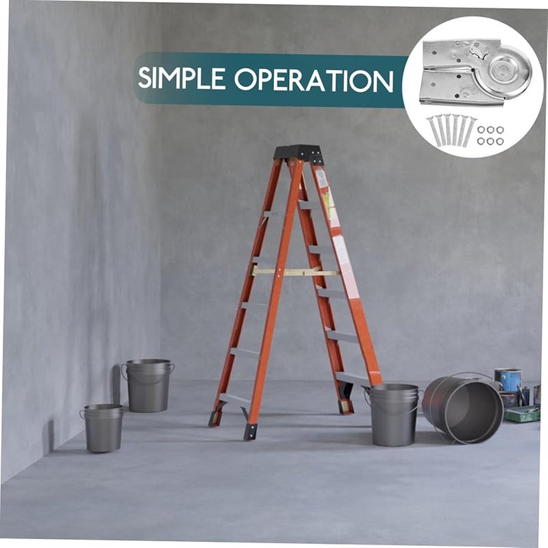 Heavy Duty Ladder Connector Hinge Lightweight Aluminum Ladder Accessory - Image 5