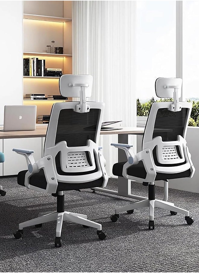 lureonthe - Gaming Chair Office Chair Ergonomic OfficeChair, Breathable Mesh Design High Back DeskChair with Adjustable Headrest Swivel Armrest and Lumbar Support - Image 1