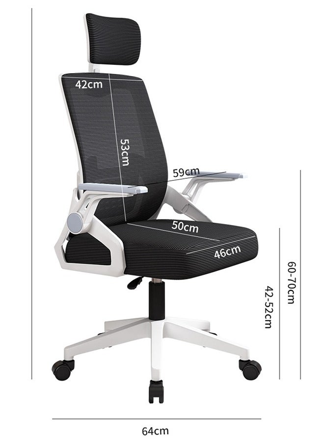 lureonthe - Gaming Chair Office Chair Ergonomic OfficeChair, Breathable Mesh Design High Back DeskChair with Adjustable Headrest Swivel Armrest and Lumbar Support - Image 1