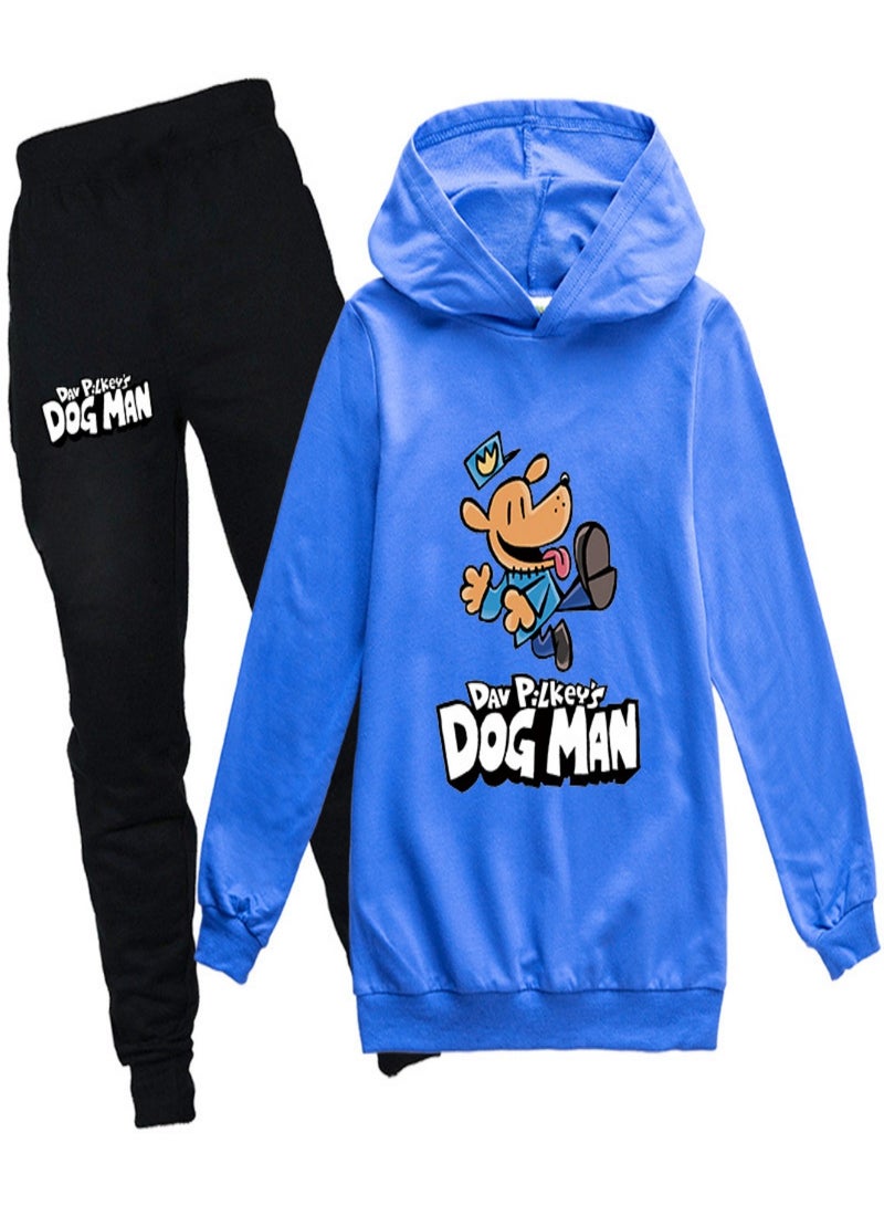 DOG MAN Unisex long Sleeve Stylish Top hoodie cotton sweatshirts for Boys Girls Kid Children - Image 1
