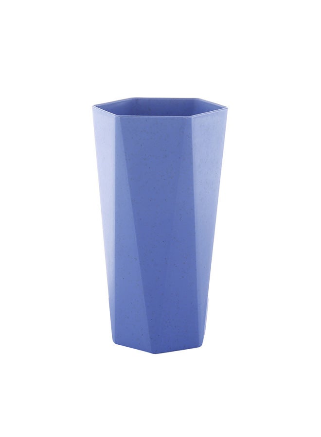 Straw Gargle Cup Large Thickened Plastic Gargle Diamond Cup Environmentally Friendly Simple Couple Cup Daily Supplies-Color:Nordic Powder-Capacity:401-500ml  - Image 4
