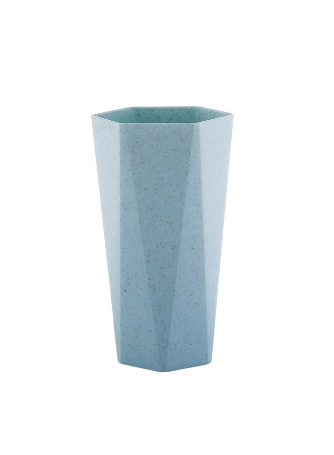 Straw Gargle Cup Large Thickened Plastic Gargle Diamond Cup Environmentally Friendly Simple Couple Cup Daily Supplies-Color:Nordic Powder-Capacity:401-500ml  - Image 5