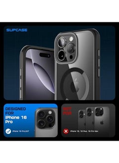 SupCase For Iphone 16 Pro Case With Camera Control Capture Button Unicorn Beetle Mag Compatible With Magsafe Slim Protective Magnetic Phone Case For Iphone 16 Pro 6.3'' 2024 Black  - Image 2