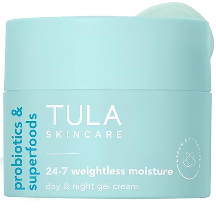 TULA Skin Care 24-7 Weightless Moisture Hydrating Day & Night Cream - Anti-Aging Lightweight Gel Cream Moisturizer for Face, Contains Watermelon & Blueberry Extract - Image 1