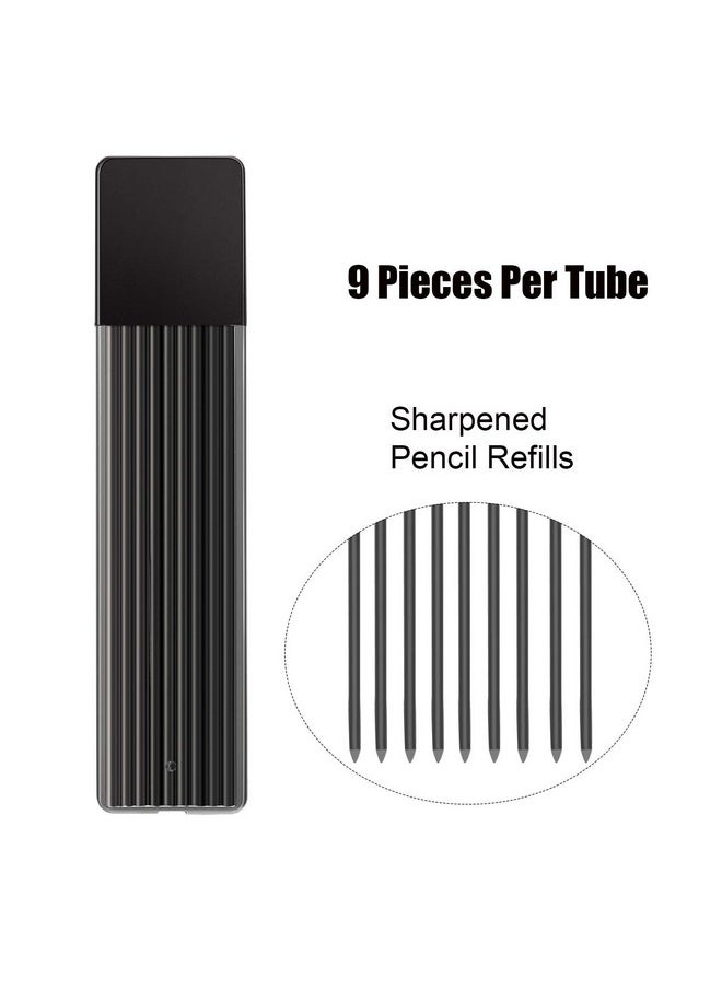 Jovitec - JOVITEC 21 Pieces 2.0 mm Mechanical Pencil Set, 9 Pieces Automatic Pencils 12 2 mm Mechanical Pencil Colored Refills (Color and Black) for School Students Writing Draft Drawing, Painter Art Sketching - Image 1