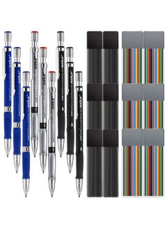 Jovitec JOVITEC 21 Pieces 2.0 mm Mechanical Pencil Set, 9 Pieces Automatic Pencils 12 2 mm Mechanical Pencil Colored Refills (Color and Black) for School Students Writing Draft Drawing, Painter Art Sketching  - Image 1