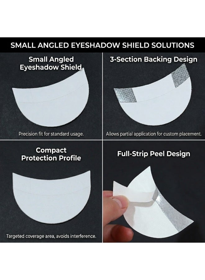 ningnatural 100 PCS Eyeshadow Shields , Disposable Eye Shadow Stencil Pads, Half-Moon Eyeliner Patches for Makeup, Lint-Free Under Eye Stickers for Eyelash Extension and Eyeshadow Application (White) - Image 1