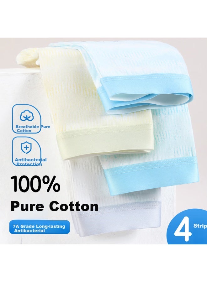 Fentengcare Boys' Antibacterial Cotton Underwear Teenagers Skin-friendly Boxer Briefs 4-pack - Image 2