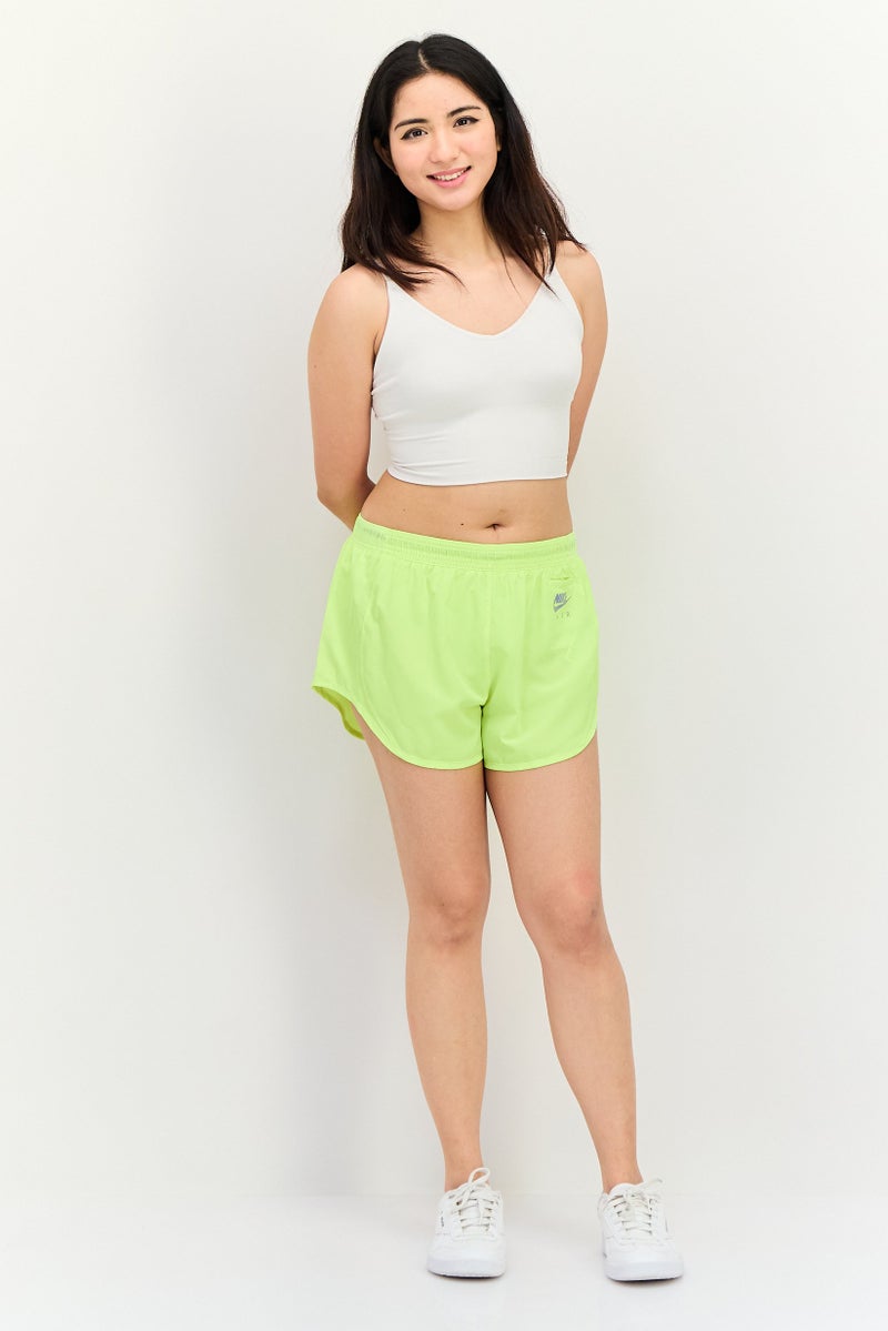 Nike Women Dri Fit 2 In 1 Running Shorts, Lime Green - Image 4