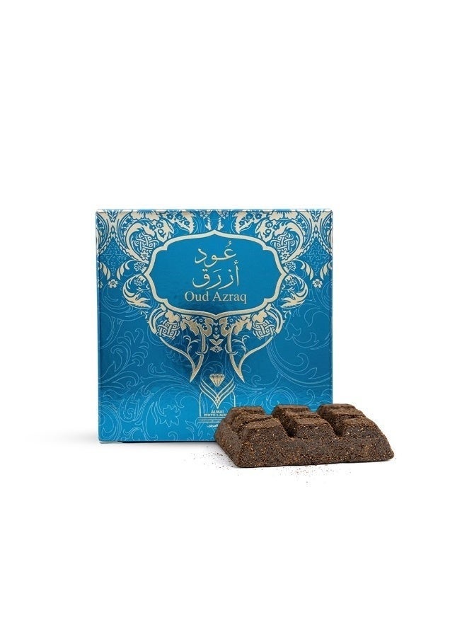 AL MAS Almas Perfumes Bukhoor Chocolate Oud Azraq 40g Premium Natural Wood Incense Chips with Swiss Rose Vanilla and Musk for Smart Electric Traditional Burner Home Fragrance Perfume - Image 1