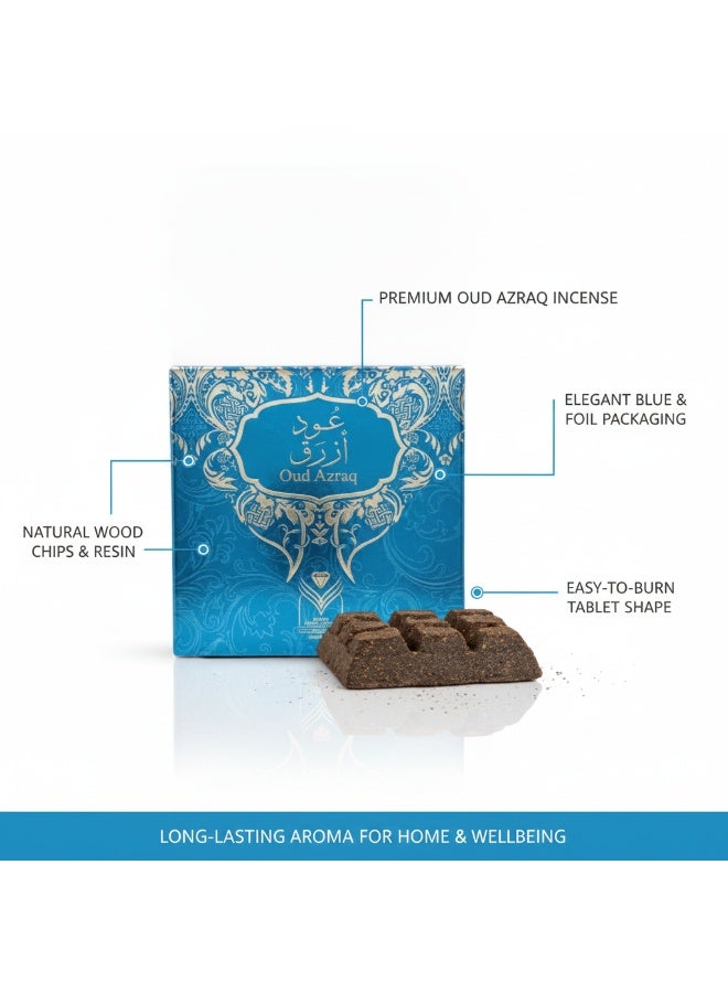 AL MAS Almas Perfumes Bukhoor Chocolate Oud Azraq 40g Premium Natural Wood Incense Chips with Swiss Rose Vanilla and Musk for Smart Electric Traditional Burner Home Fragrance Perfume - Image 4